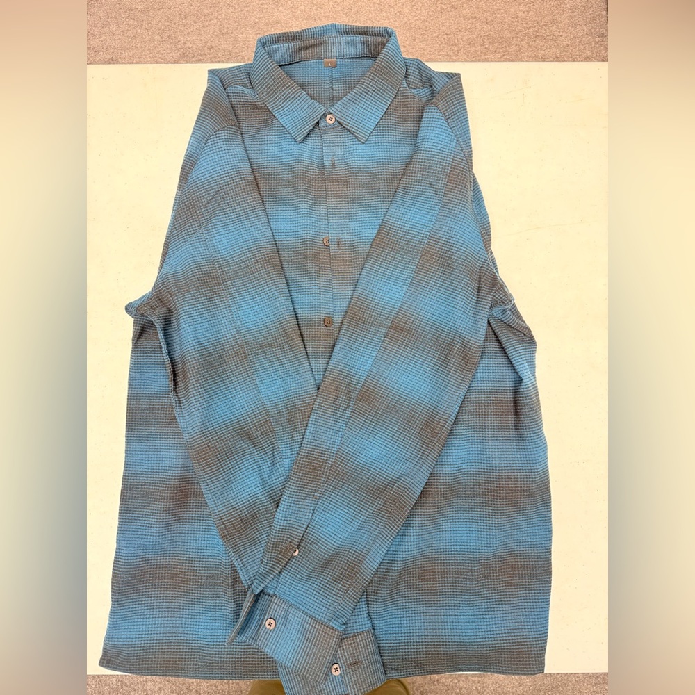 Lululemon Plaid Flannel Button Down